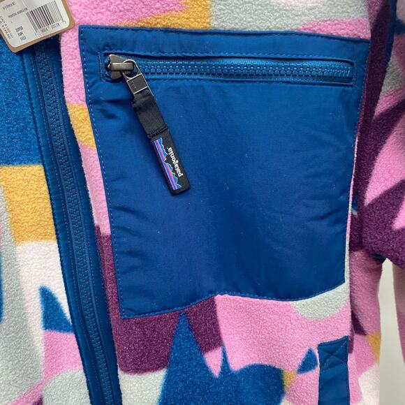 Patagonia Synchilla Full Zip Jacket Womens M Frontera/Marble Pink New Small Flaw - Picture 5 of 10